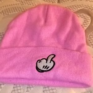 👽PINK SHEEP MIDDLE FINGER HAT